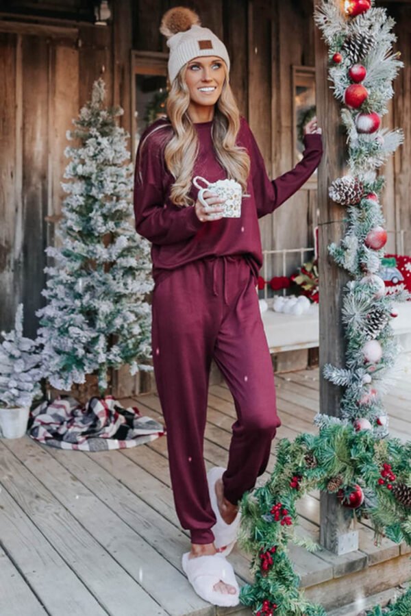 Long Sleeve Pullover and Jogger Pants Lounge Set