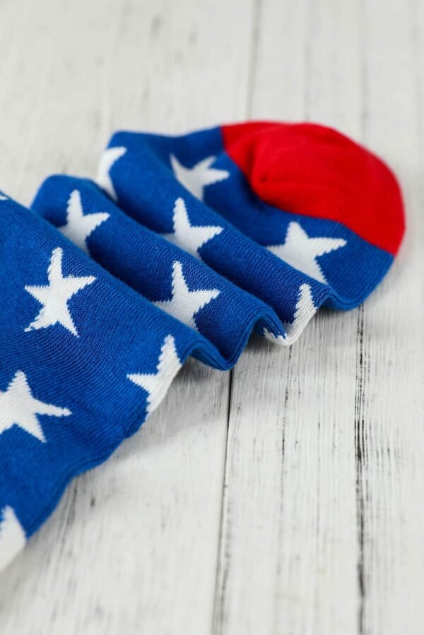 Sail Blue American Flag Pattern Soft Knitted Socks