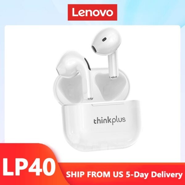 Lenovo Earphones LP40 LP40 Pro LP6 LP10 Wireless Bluetooth Earphones Sport Headphones Gaming Headset New