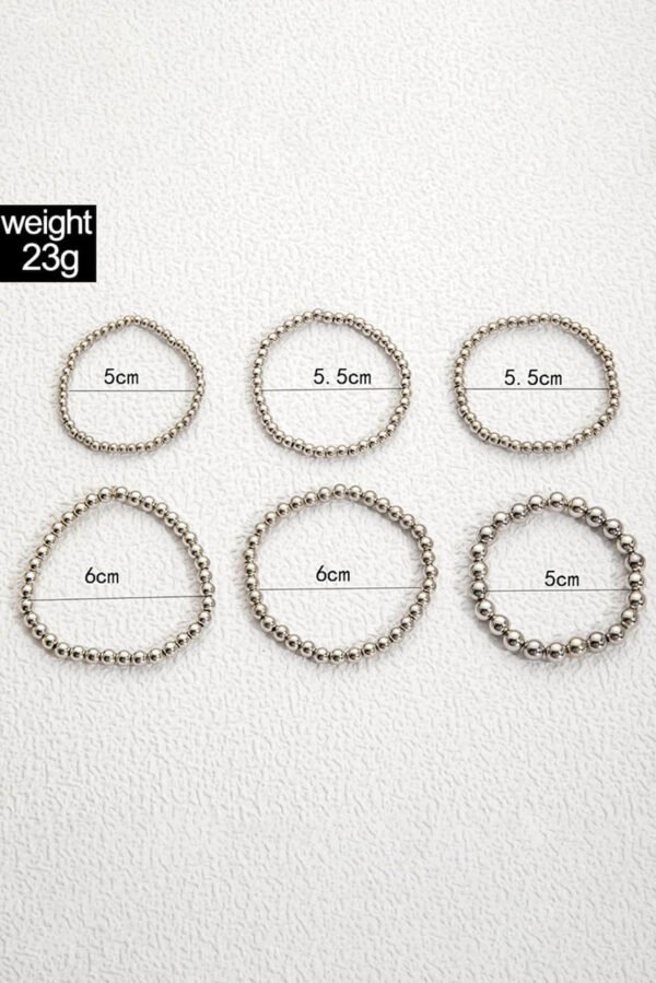 White Multi Layered Beaded Bracelet