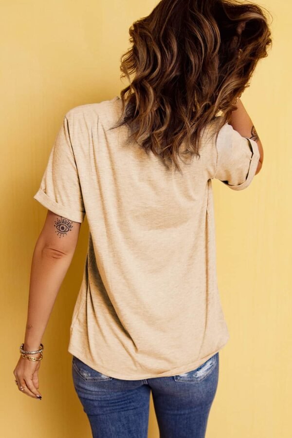 Khaki Corn Crop Top Graphic Tee