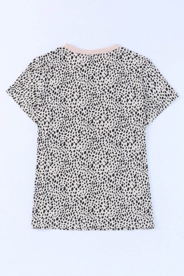 Apricot Leopard MAMA Graphic Crew Neck T Shirt