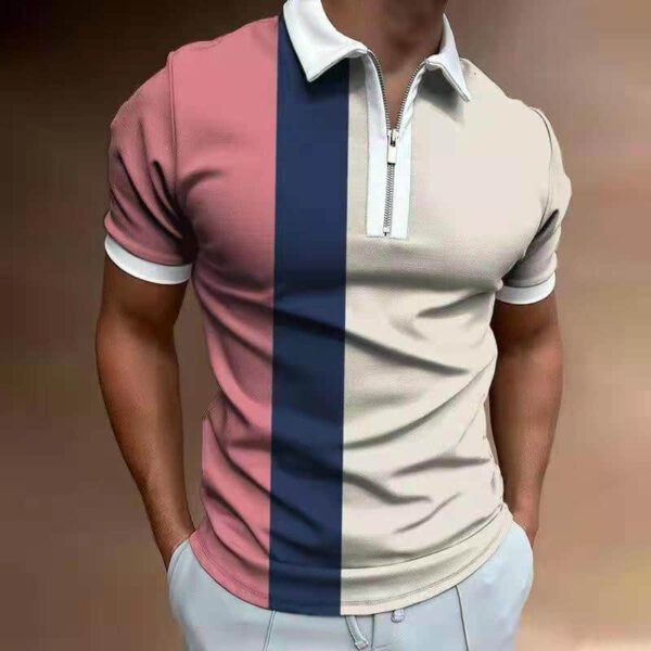 Men’s POLO Shirt Printed Short Sleeve T-Shirt Top