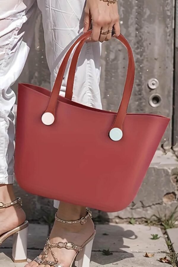 Fiery Red Waterproof Self-assembly Detachable Straps EVA Tote Bag