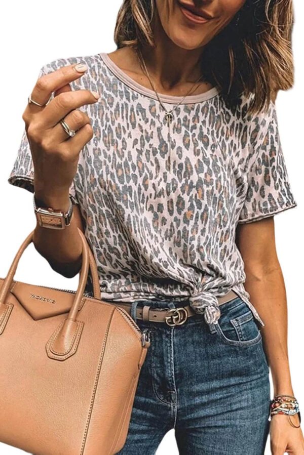 Leopard Animal Print Casual T-shirt