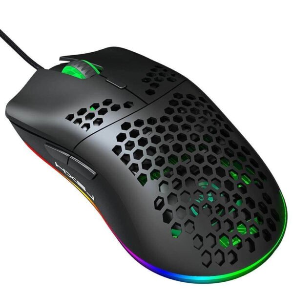 HXSJ J900 USB Wired Gaming Mouse RGB with Six Adjustable DPI Up to 6400