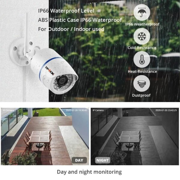 4MP 1080P IP Camera Outdoor WiFi Home Security Camera Wireless Surveillance Wi Fi Bullet Waterproof