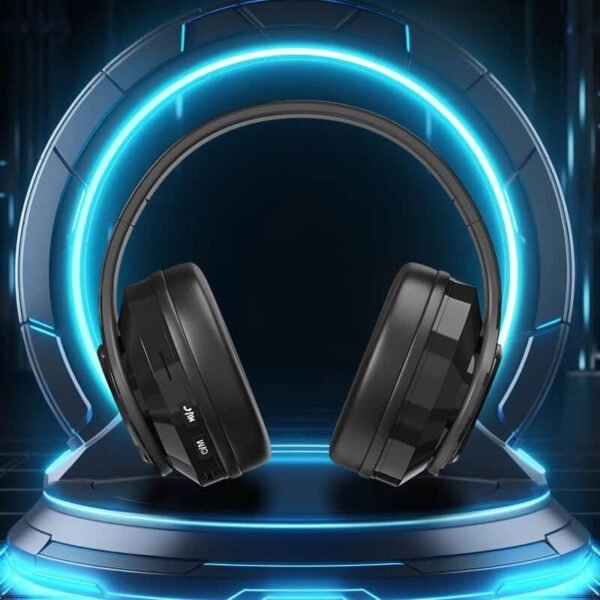 Headset Wireless Bluetooth Headset Colorful Luminous Card-Inserting Game Music Sports Support Mobile Phone Computer