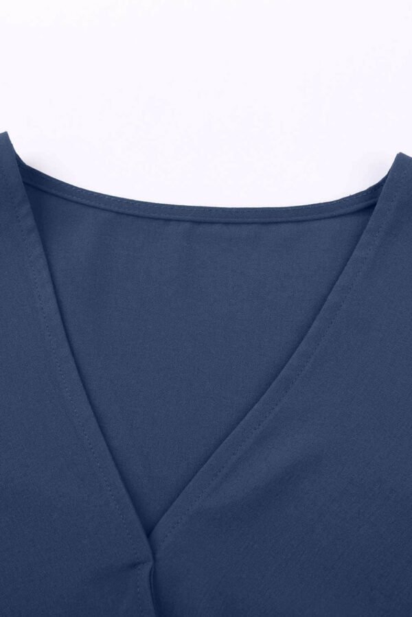 Blue Charismatic Drape Blouse