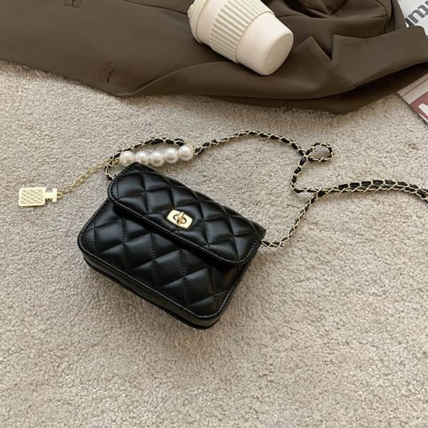 Lingge Chain Bag Fashion Small Square Bag Shoulder Bag