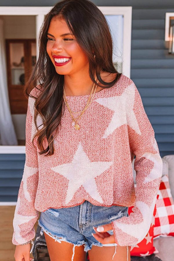 Big Star Spangled Casual Knit Sweater