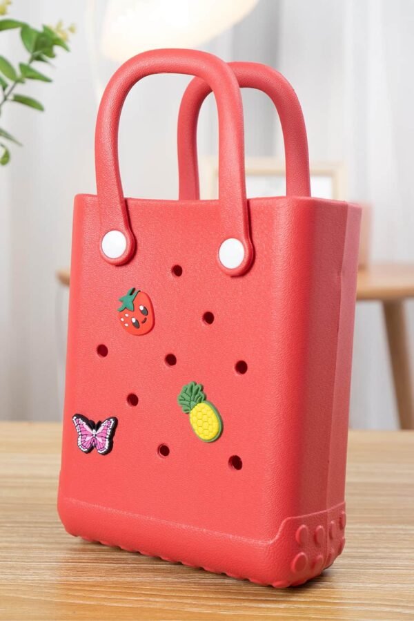 Fiery Red Waterproof EVA Hollow Tote Bag