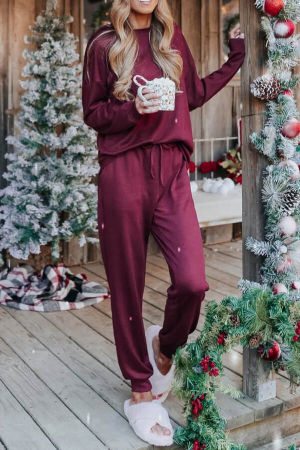 Long Sleeve Pullover and Jogger Pants Lounge Set