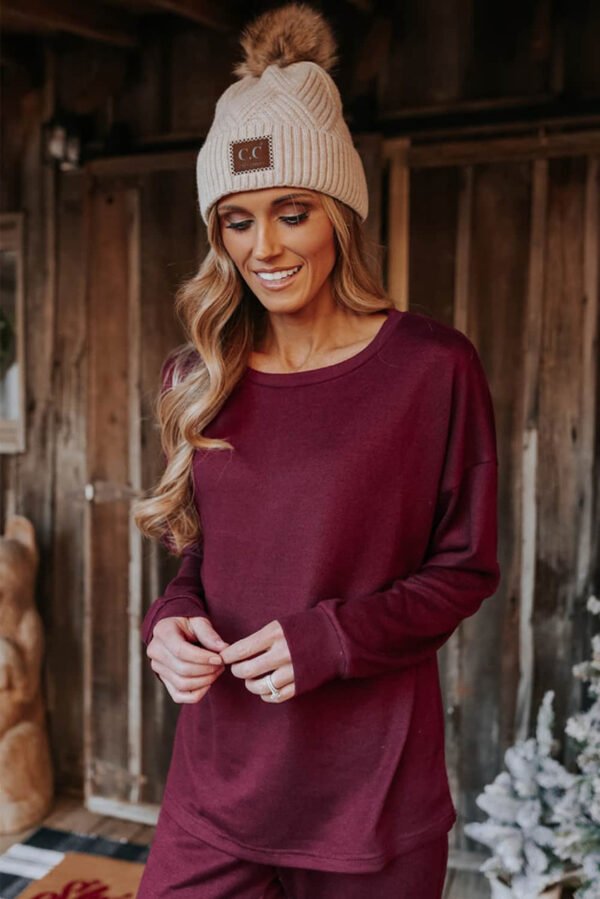 Long Sleeve Pullover and Jogger Pants Lounge Set