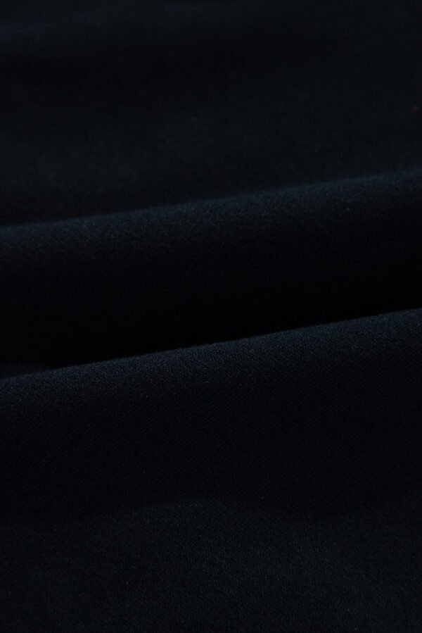 Black Quarter Zip Stand Neck Kangaroo Pocket Sweatshirt