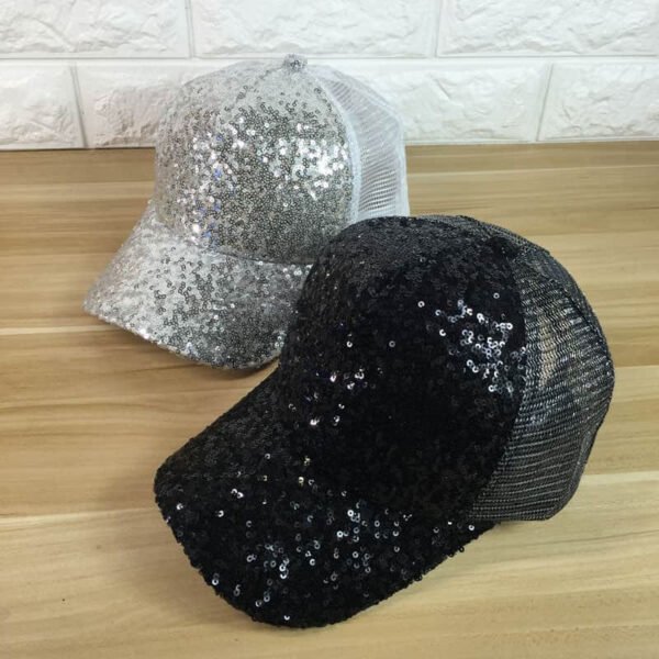 Women’s Summer Sunshade Sequined Baseball Cap