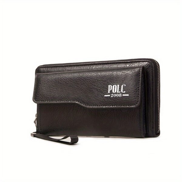 New Men’s Wallet Long Fashion Soft Wallet Zipper Multi-card Wallet