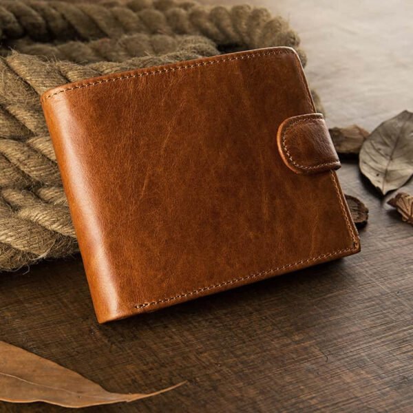 Multifunctional Men’s Short Leather Wallet