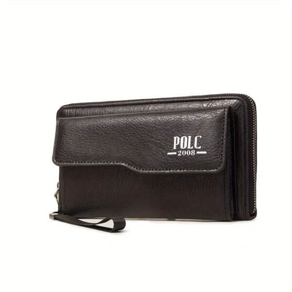 New Men’s Wallet Long Fashion Soft Wallet Zipper Multi-card Wallet