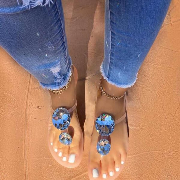 Women’s Summer Plastic Rhinestone Sandal Slippers