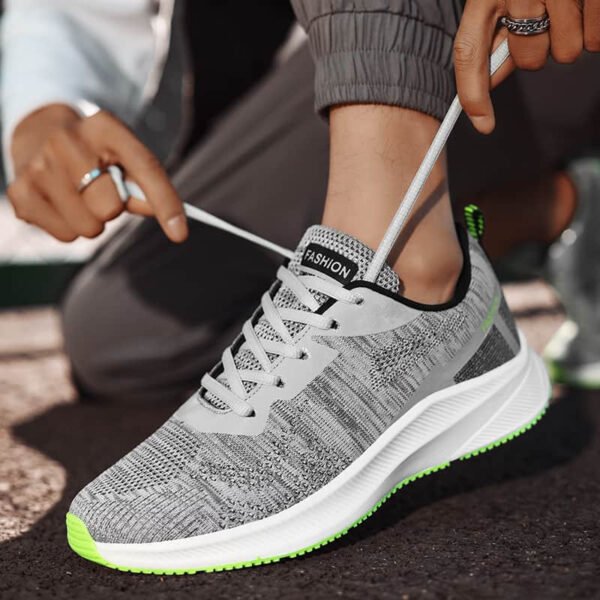 Mesh Single Shoes Breathable Casual Sports Shoes Men’s Flying Knitting