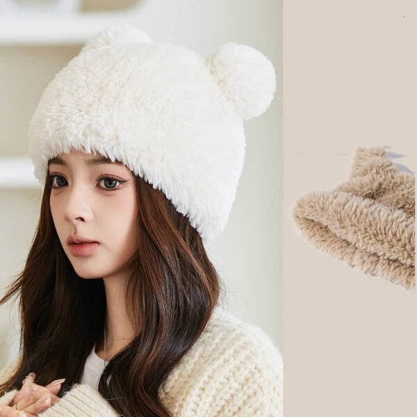 Warm Ear Protection Sweet Girl Style Woolen Cap