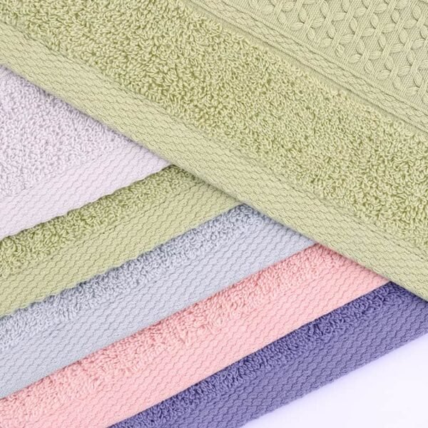 Six Piece Set Of Pure Cotton Bath Towels