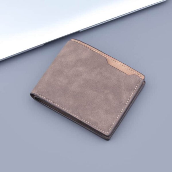 Men’s Short Wallet Two Fold Half Fold Frosted