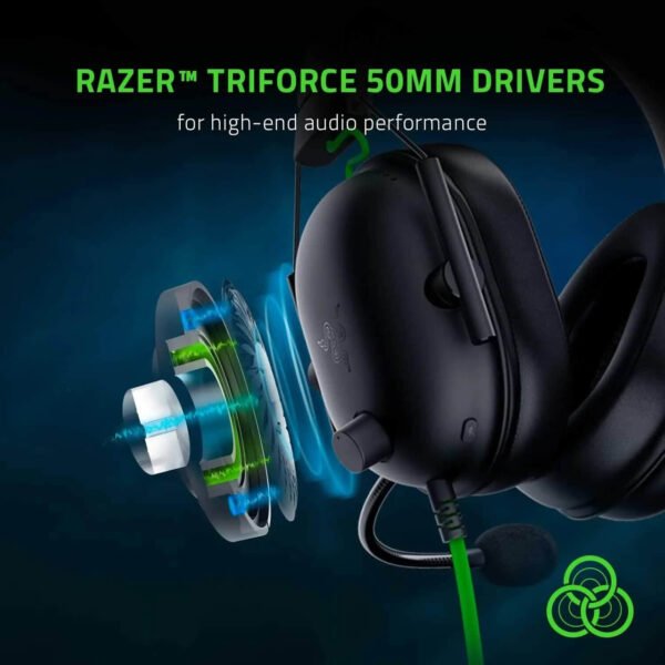 Razer BlackShark V2 X Wired Gaming Headset: 7.1 Surround Sound- Game For PS4,PS5