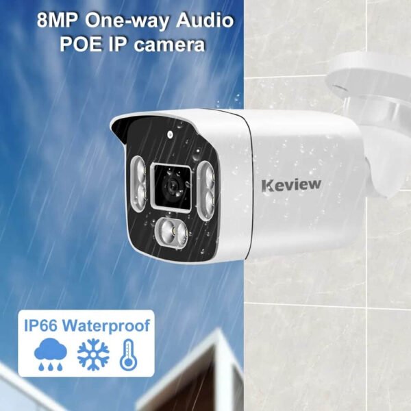 POE 8MP 4K 5MP 4MP IP Camera POE Outdoor Waterproof H.265 Security Surveillance Bullet CCTV Camera