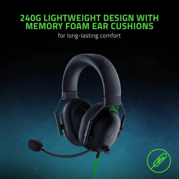 Razer BlackShark V2 X Wired Gaming Headset: 7.1 Surround Sound- Game For PS4,PS5