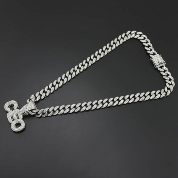 Monogram Diamond Pendant Necklace