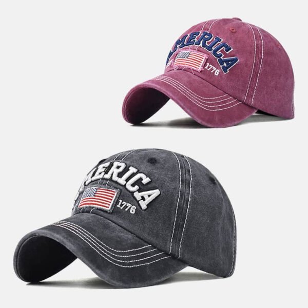 Women’s Cotton Water Washed Hole Embroidered Hat