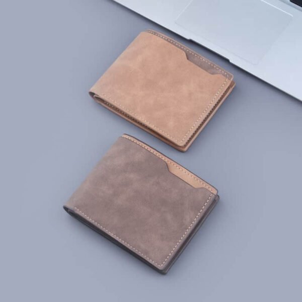 Men’s Short Wallet Two Fold Half Fold Frosted