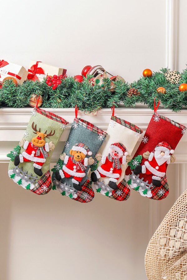 Fiery Red Christmas Holiday Home Hanging DÃ©cor Stocking