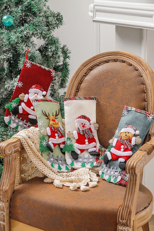 Fiery Red Christmas Holiday Home Hanging DÃ©cor Stocking