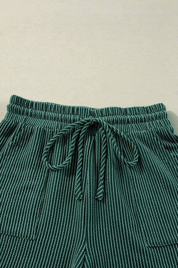 Evergreen Corded MERRY Graphic Long Sleeve Top and Shorts Set