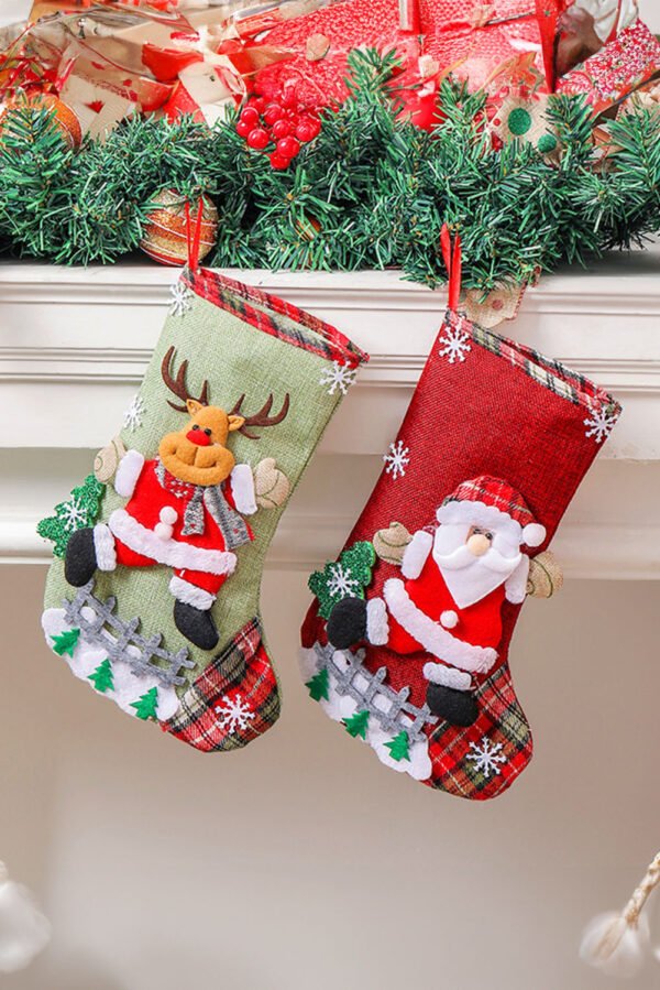 Fiery Red Christmas Holiday Home Hanging DÃ©cor Stocking