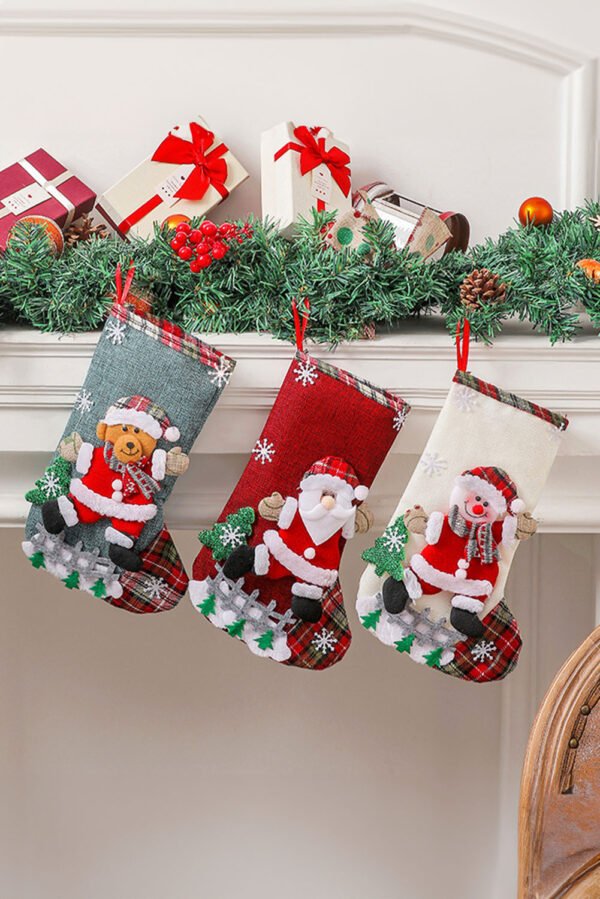 Fiery Red Christmas Holiday Home Hanging DÃ©cor Stocking