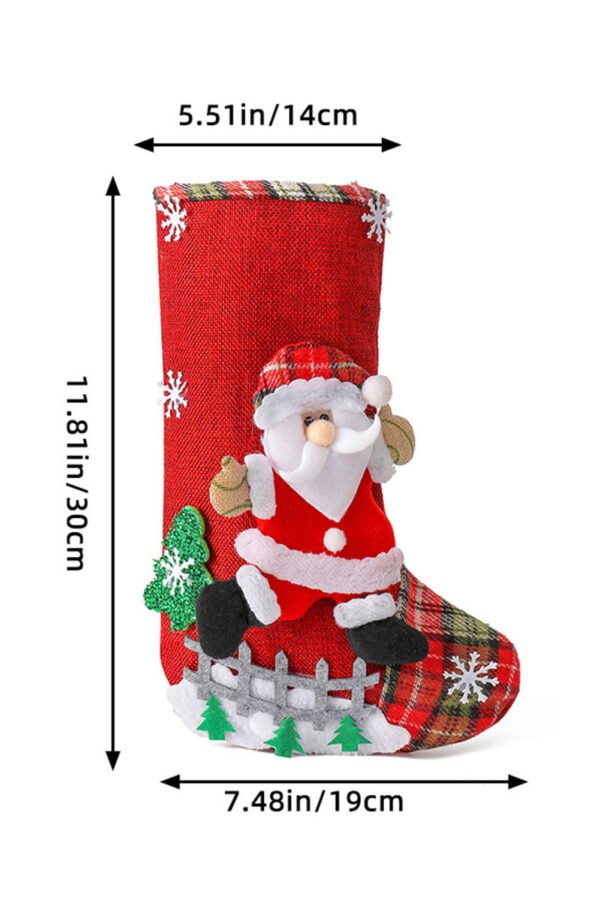Fiery Red Christmas Holiday Home Hanging DÃ©cor Stocking
