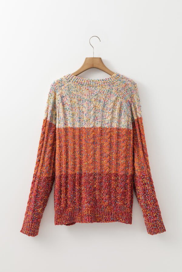 Multicolour Colorful Confetti Wool Ball Knitted Sweater