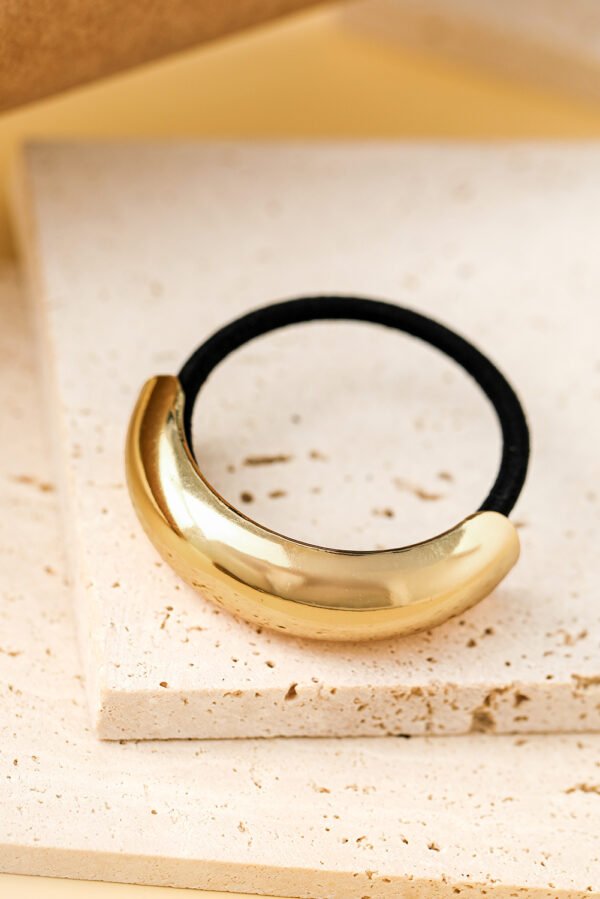 Gold Plated U-Shape Decor Vintage Hair Scrunchie