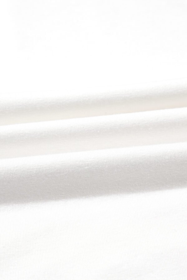 White Color Block Patchwork Half Sleeve Oversized T Shirt