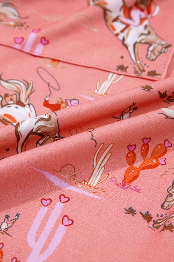Blossom Cowgirl Country Print Pajamas Set