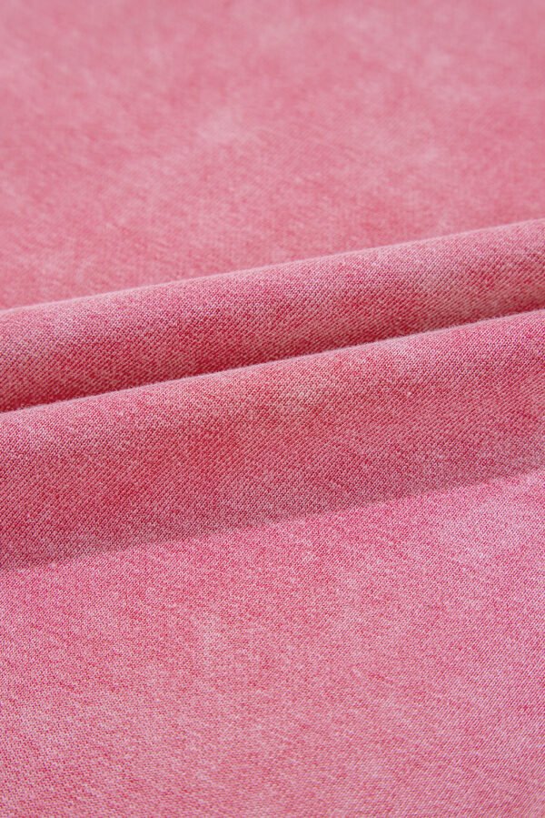 Sachet Pink Mineral Wash Raw Edge Ruffle Mini Dress