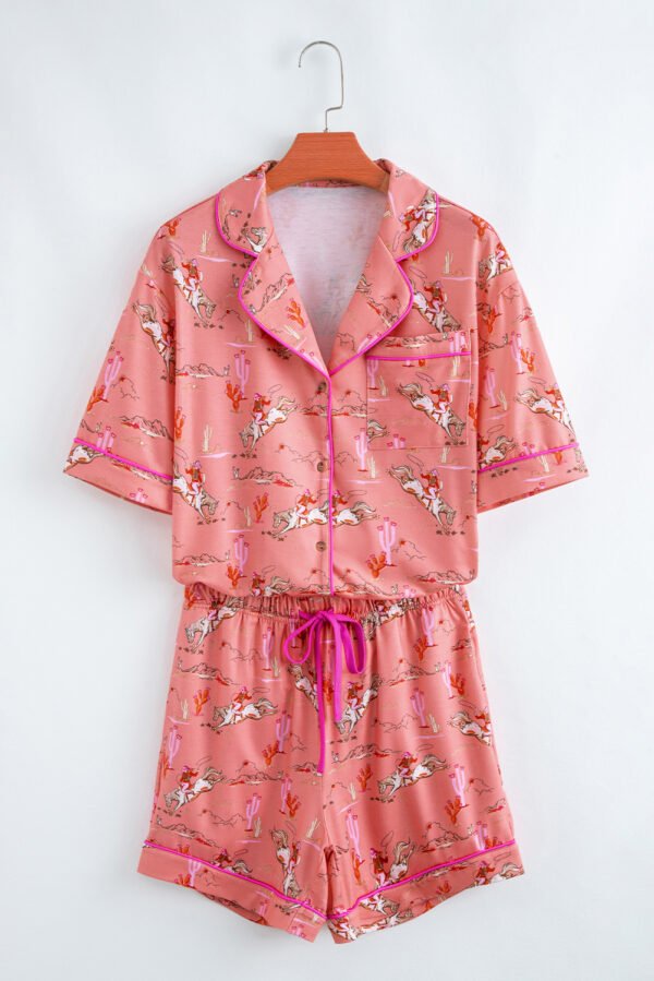 Blossom Cowgirl Country Print Pajamas Set