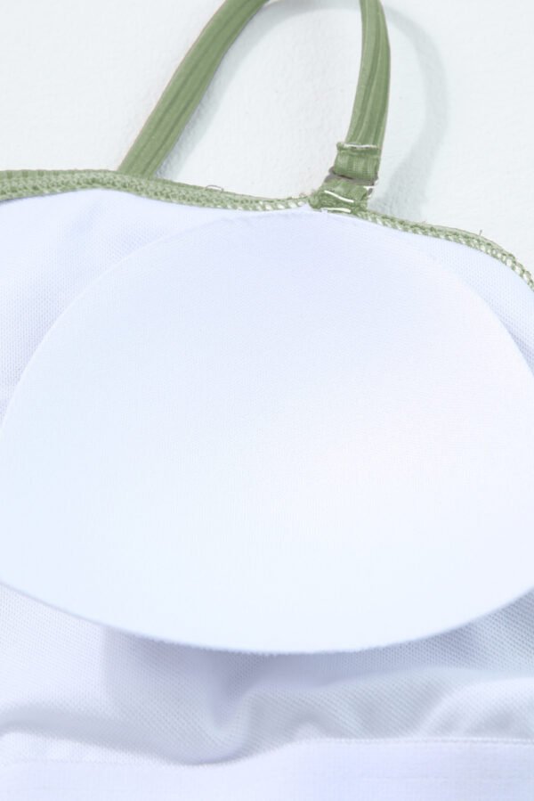 Laurel Green Ribbed Drawstring Sides Cutout One Piece Swimsuit