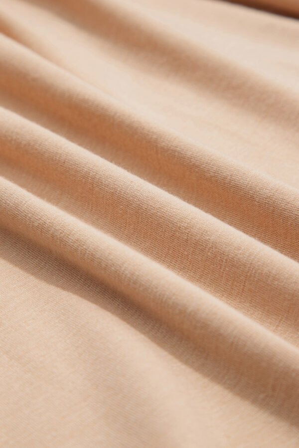Parchment Textured V Neck Flutter Sleeve Ruffled Maxi Dress