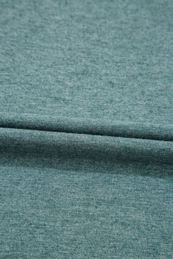 Mist Green Crisscross V Neck Butterfly Sleeve T Shirt