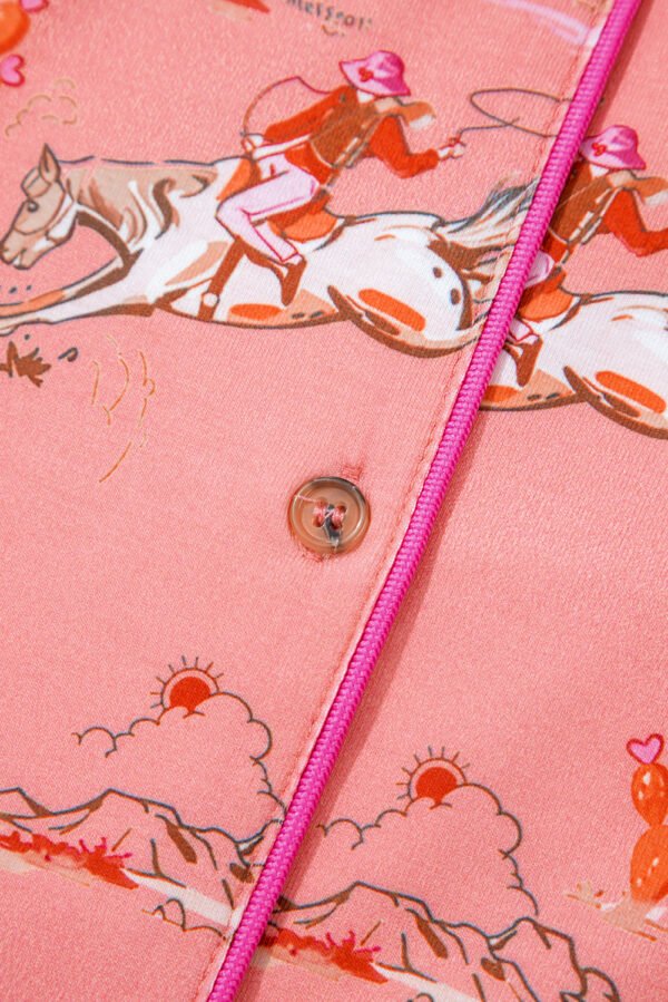 Blossom Cowgirl Country Print Pajamas Set
